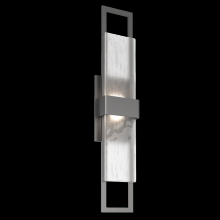 Hammerton ODB0085-02-AG-FG-L2 - Sasha Large Sconce - Argento Grey - Frosted Granite Glass