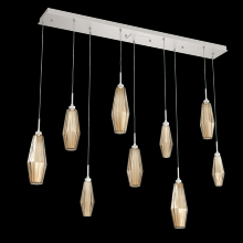 Hammerton PLB0049-09-BS-RB-C01-L1 - Aalto Linear 9pc Multi-Pendant