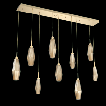 Hammerton PLB0049-09-GB-RB-C01-L1 - Aalto Linear 9pc Multi-Pendant