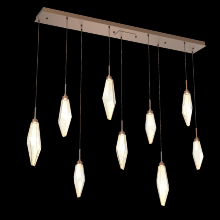 Hammerton PLB0050-09-BB-CA-C01-L1 - Rock Crystal Linear 9pc Multi-Pendant