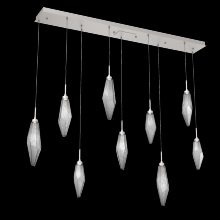 Hammerton PLB0050-09-BS-CS-C01-L1 - Rock Crystal Linear 9pc Multi-Pendant