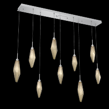 Hammerton PLB0050-09-CS-CB-C01-L1 - Rock Crystal Linear 9pc Multi-Pendant