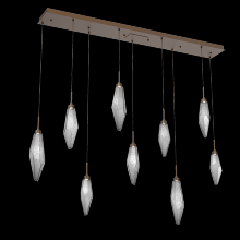 Hammerton PLB0050-09-FB-CS-C01-L1 - Rock Crystal Linear 9pc Multi-Pendant