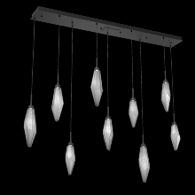 Hammerton PLB0050-09-MB-CS-C01-L1 - Rock Crystal Linear 9pc Multi-Pendant