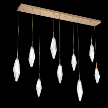 Hammerton PLB0050-09-NB-CC-C01-L1 - Rock Crystal Linear 9pc Multi-Pendant