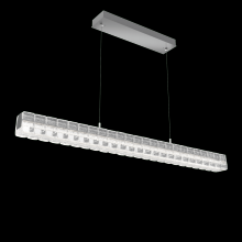 Hammerton PLB0080-48-CS-AC-CA1-L3 - Asscher Linear Suspension 48"-Classic Silver-Asscher Clear