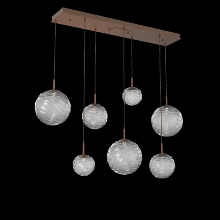 Hammerton PLB0092-07-BB-S-C01-L1 - Gaia Linear Multi-Pendant Chandelier