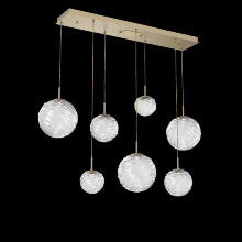 Hammerton PLB0092-07-GB-C-C01-L1 - Gaia Linear Multi-Pendant Chandelier