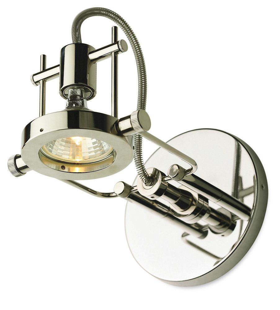 Wall Sconce Bare MR Focus  Satin Nickel MR16 Halogen 50W