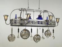 Hi-Lite MFG Co. H-87Y-D-BK01 SS W/CI - POT RACK COLLECTION