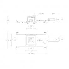 WAC US R2BSD-NCS-HZWT - Ocular 2.0 5CCT Square Downlight Trim and Remodel Housing with New Construction Frame-In Kit and D