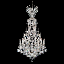 Schonbek 1870 3783-51 - Renaissance 25 Light 120V Chandelier in Black with Clear Heritage Handcut Crystal