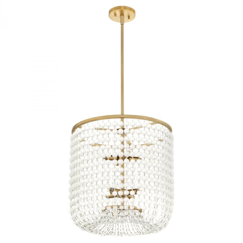 Ophelia 8 Light Pendant | Aged Brass