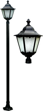 Dabmar GM8130-LED30-B - CAST ALUM LANTERN POST FIX LED 30W 120V