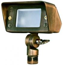 Dabmar LV116-WBS - CAST BRASS MINI FLOOD LIGHT 20W JC 12V