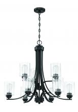 Craftmade 50529-FB - Bolden 9 Light Chandelier in Flat Black