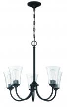 Craftmade 50425-FB - Gwyneth 5 Light Chandelier in Flat Black