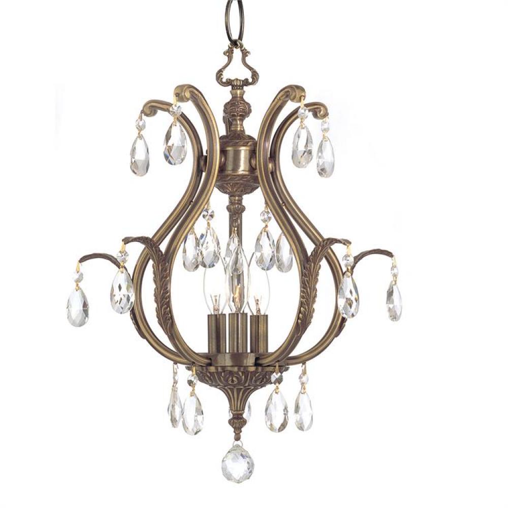 small brass chandelier