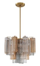 Crystorama ADD-300-AG-AU - Addis 4 Light Aged Brass Chandelier