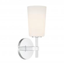 Crystorama COL-101-CH - Colton 1 Light Polished Chrome Sconce