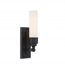 Crystorama WLX-301-MK - Wilcox 1 Light LED Matte Black Sconce