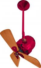 Matthews Fan Company BD-RED-WD - Bianca Direcional ceiling fan in Rubi (Red) finish with solid sustainable mahogany wood blades.