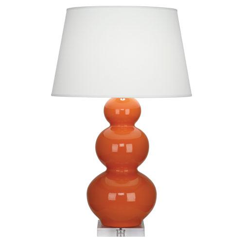 Pumpkin Triple Gourd Table Lamp