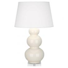 Robert Abbey A364X - Bone Triple Gourd Table Lamp