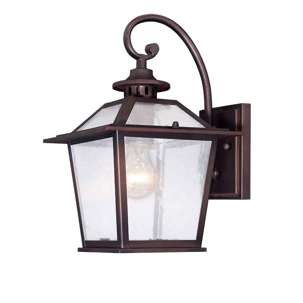 Salem Collection Wall-Mount 1-Light Outdoor Architectural Bronze Light Fixture