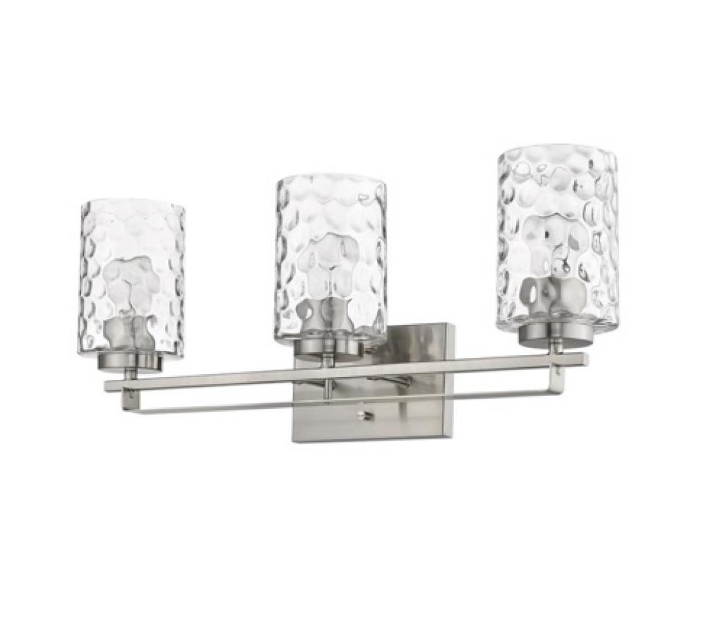 Livvy 3-Light Satin Nickel Vanity