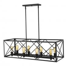 Acclaim Lighting IN21123BK - Brooklyn 8-Light Matte Black Island Pendant With Metal Framework Shade