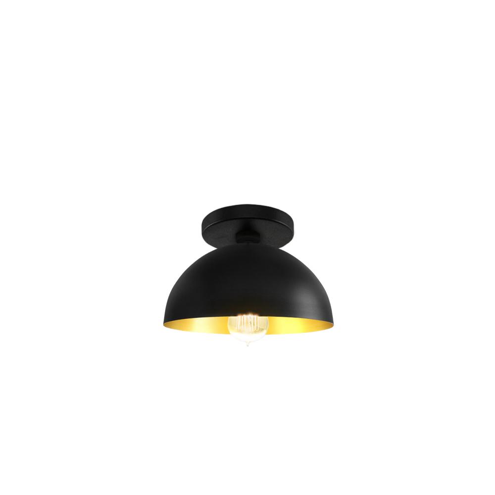 Elias 9" 1-Light Dome Semi-Flush