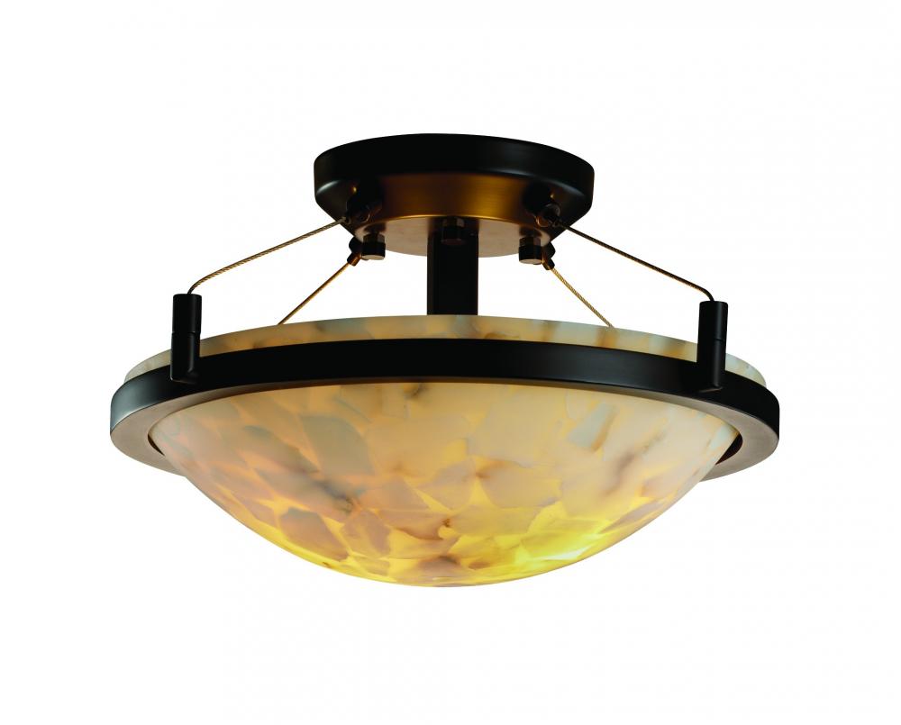 14" LED Semi-Flush Bowl w/ Ring