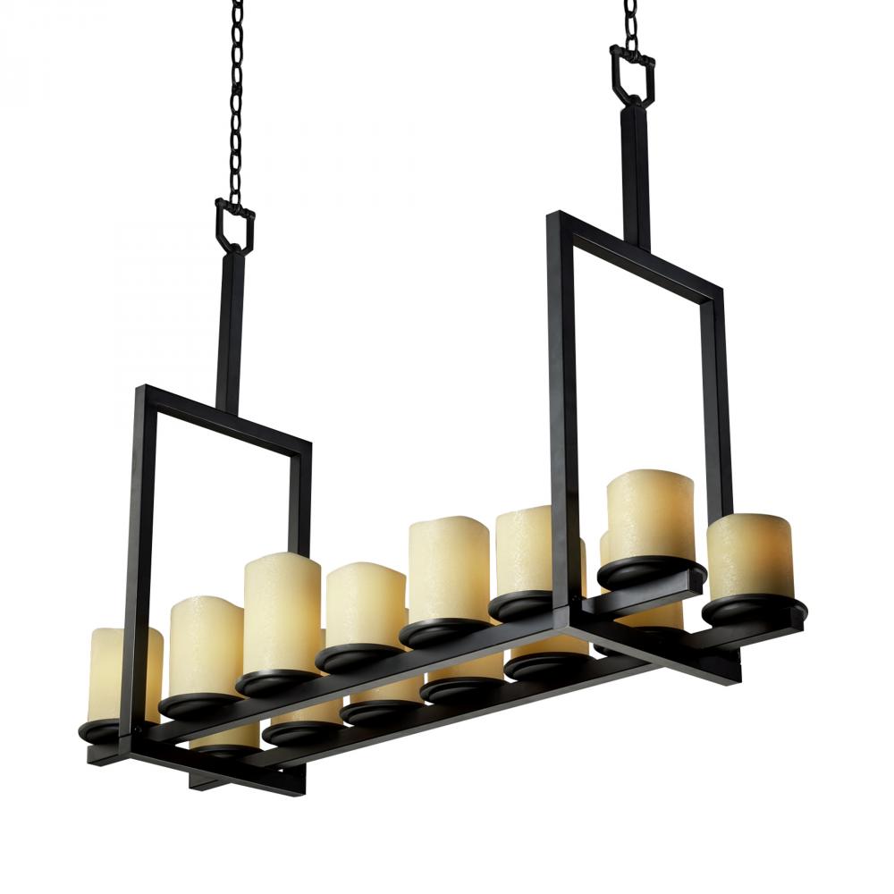 Dakota 14-Light Bridge Chandelier (Tall)