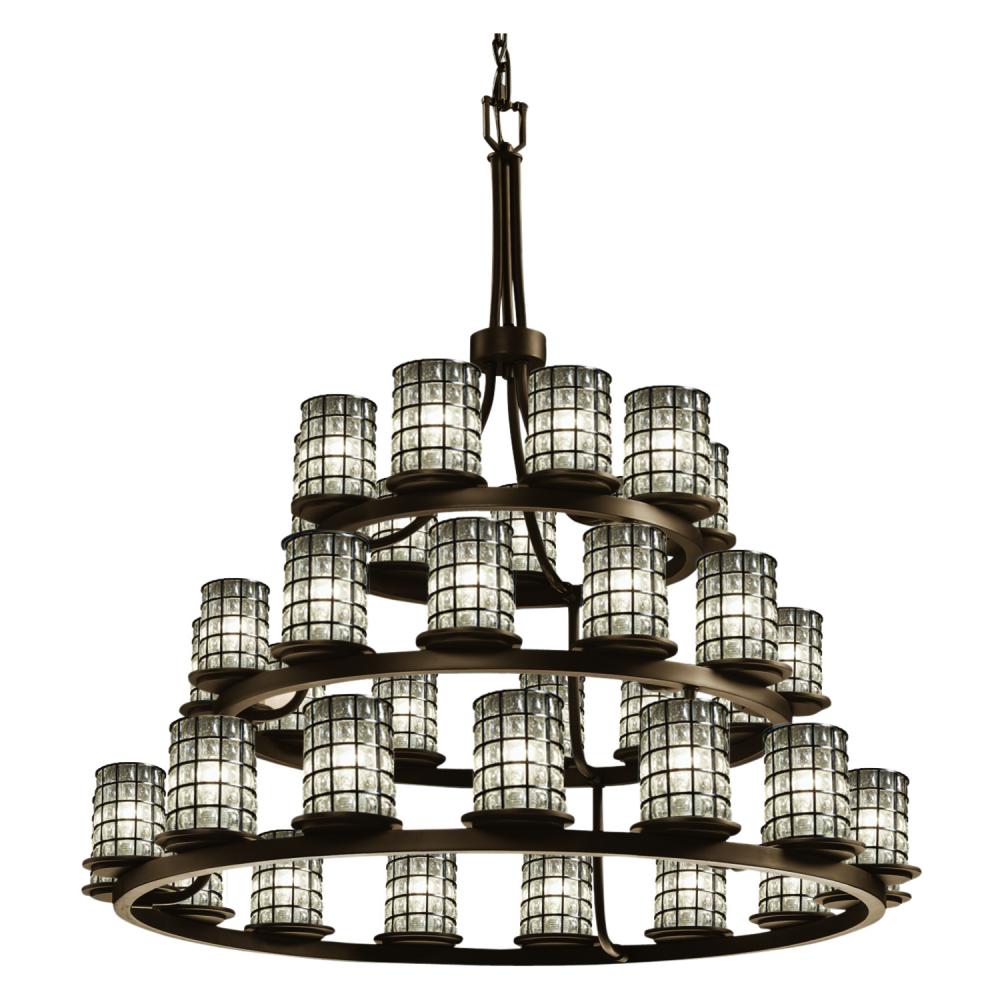 Dakota 36-Light 3-Tier Ring LED Chandelier