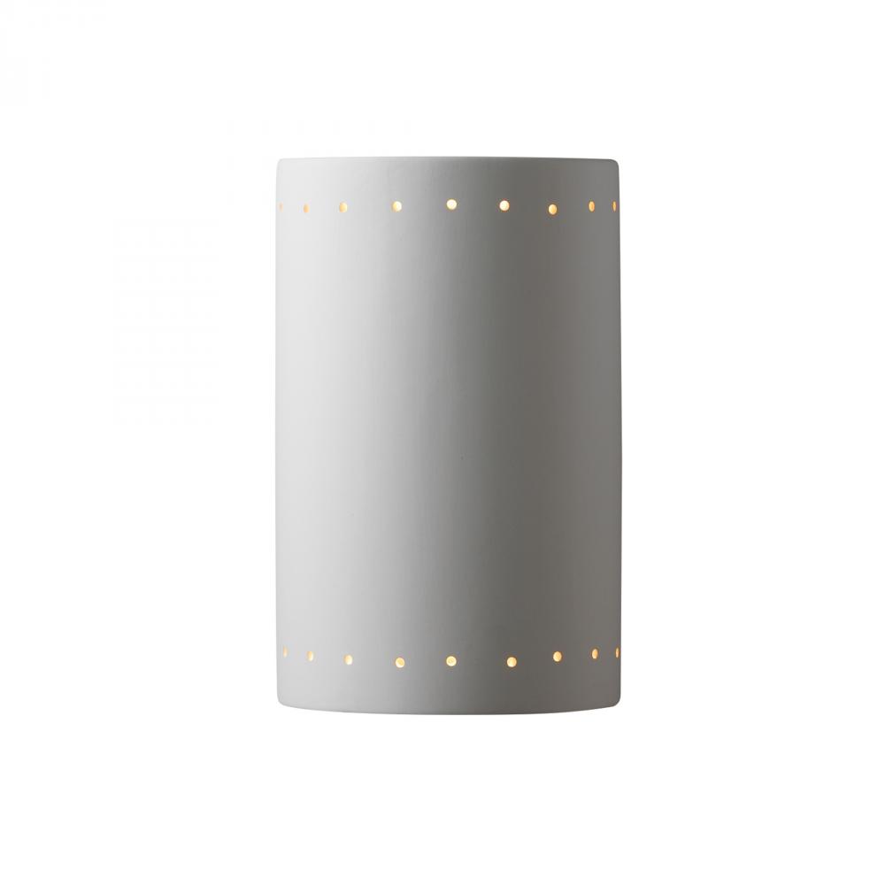 Large LED Cylinder w/ Perfs - Closed Top (Outdoor)