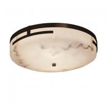 Justice Design Group FAL-8998-DBRZ - Atlas 19" LED Round Flush-Mount