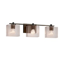 Justice Design Group FSN-8443-55-SEED-DBRZ - Era 3-Light Bath Bar