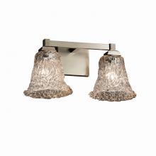 Justice Design Group GLA-8432-20-LACE-NCKL - Regency 2-Light Bath Bar