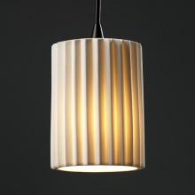 Justice Design Group POR-8815-10-PLET-DBRZ-RIGID - Mini 1-Light Pendant