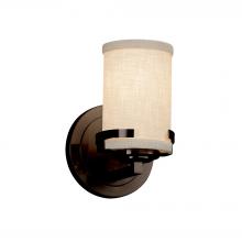 Justice Design Group FAB-8451-10-CREM-DBRZ - Atlas 1-Light Wall Sconce