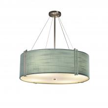 Justice Design Group FAB-9517-GRAY-NCKL - Reveal 48" Drum Pendant