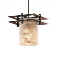 Justice Design Group ALR-8165-10-DBRZ-BKCD - Metropolis 1-Light Small Pendant (2 Flat Bars)