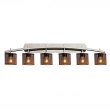 Justice Design Group MSH-8596-30-NCKL - Archway 6-Light Bath Bar