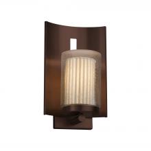 Justice Design Group POR-7591W-10-PLET-DBRZ - Embark 1-Light Outdoor Wall Sconce