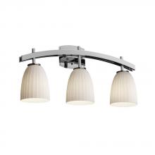 Justice Design Group FSN-8593-15-OPAL-DBRZ - Archway 3-Light Bath Bar