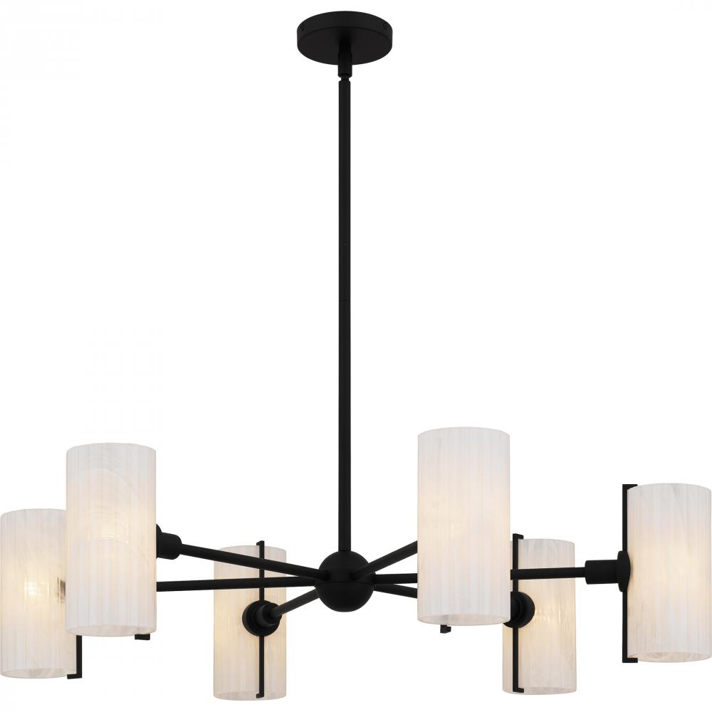 Curran 6-Light Matte Black Chandelier