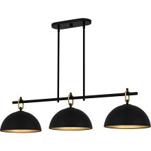 Quoizel CEO344MBK - Cleo 3-Light Matte Black Linear Chandelier