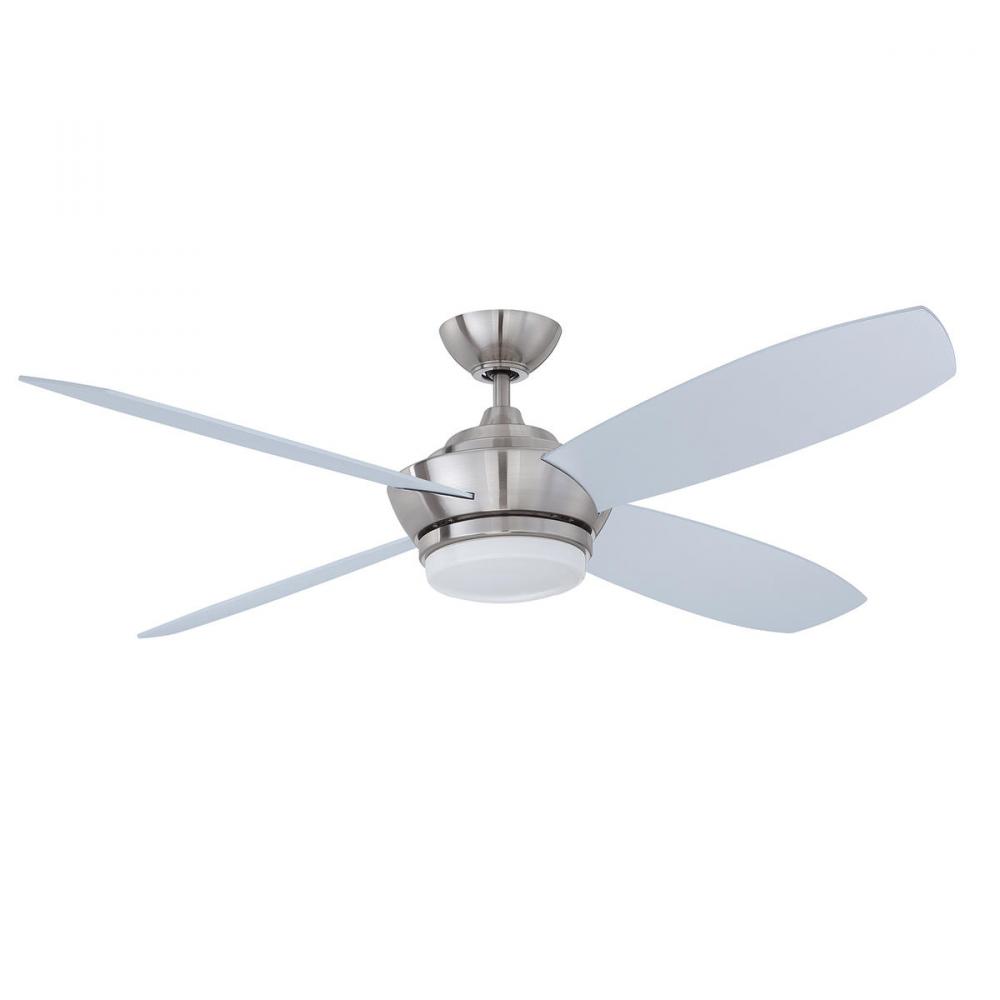 Zeta 52 in. Satin Nickel Ceiling Fan