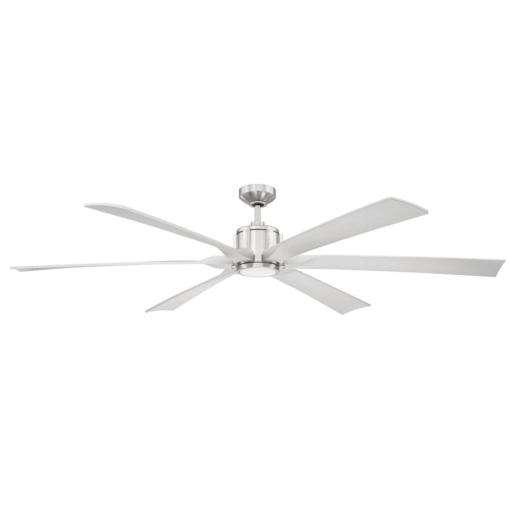 MACH-1 70 in. Satin Nickel LED Ceiling Fan